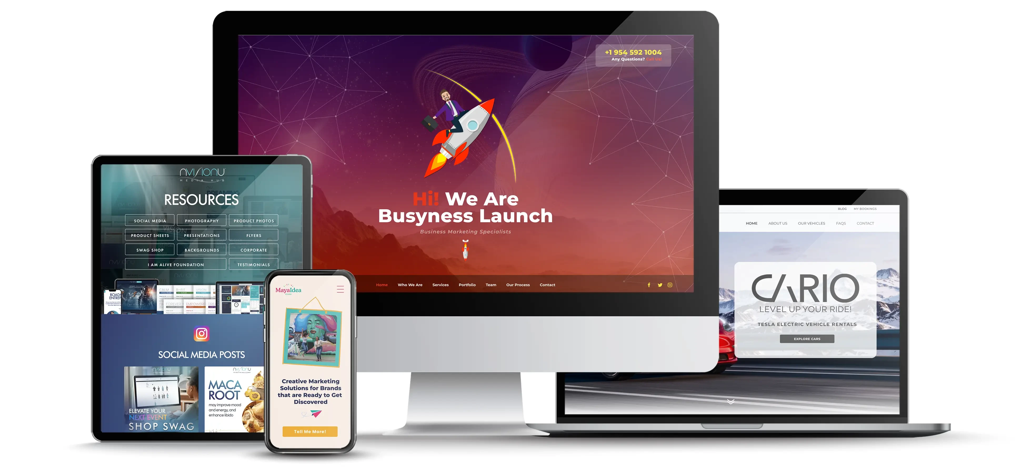 Different screen sizes